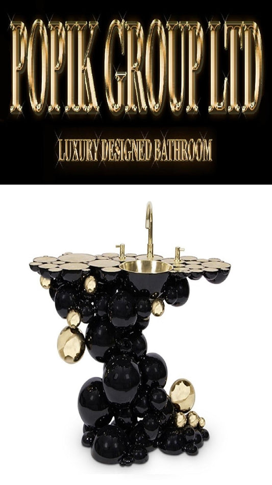 10 Black and Gold Bathroom Ideas for a Luxury Hotel Look at Home - POPIKGROUP