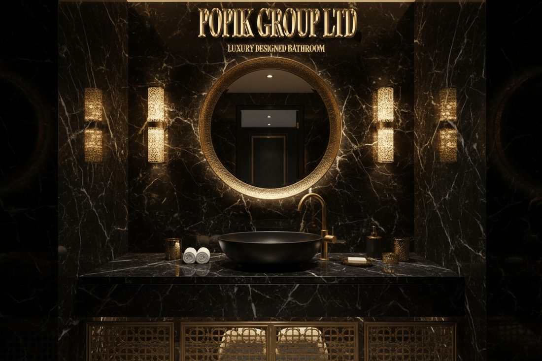 Black and Gold Bathroom Ideas: 10 Stunning Interior Design Inspirations - POPIKGROUP